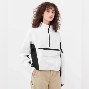Jordan 23 Engineered Half-Zip Fleece Pullover Jacket XL White/Black